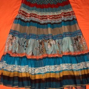 Girls Printed Peasant Skirt